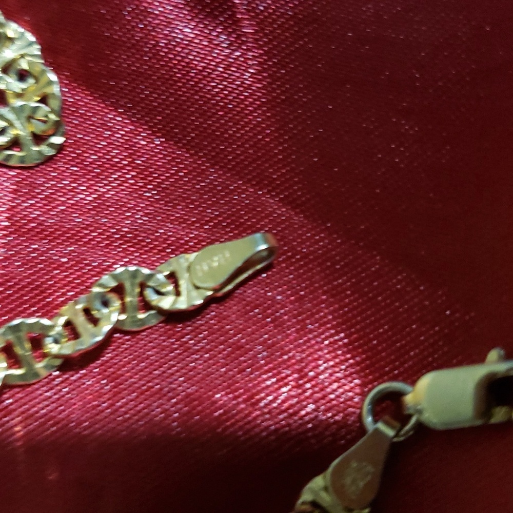 18inches Diamond Cut Anchor Necklace View 5